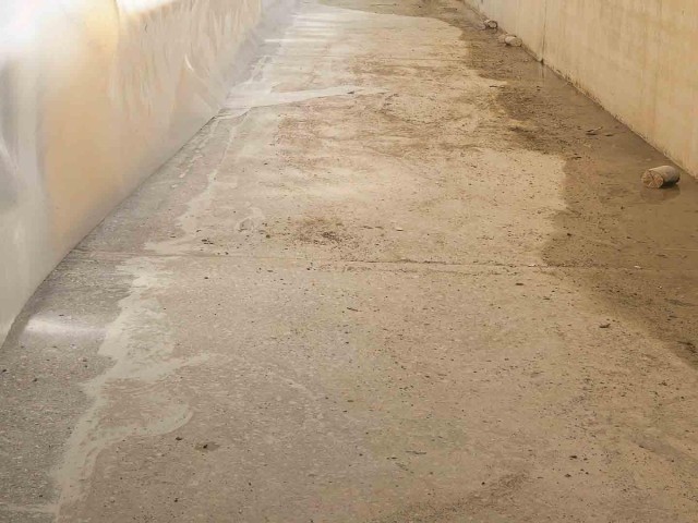 WEG im Eichholz Geschliffener Untergrund für nachfolgenden Flüssigkunststoff